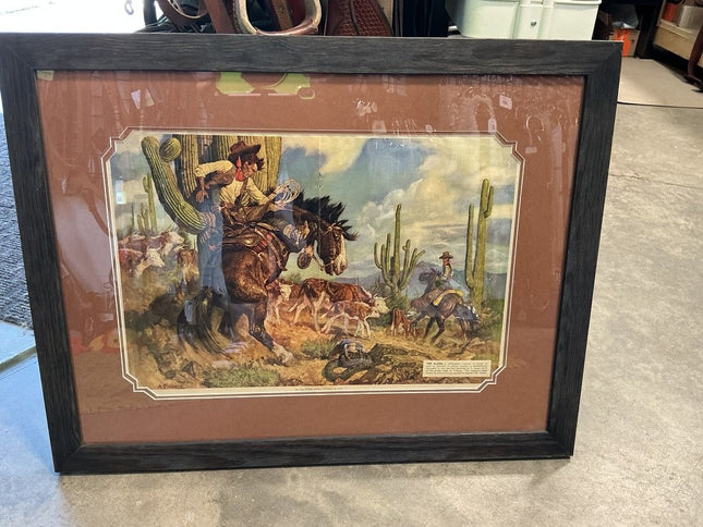 Picture Framed "The Alarm" 
