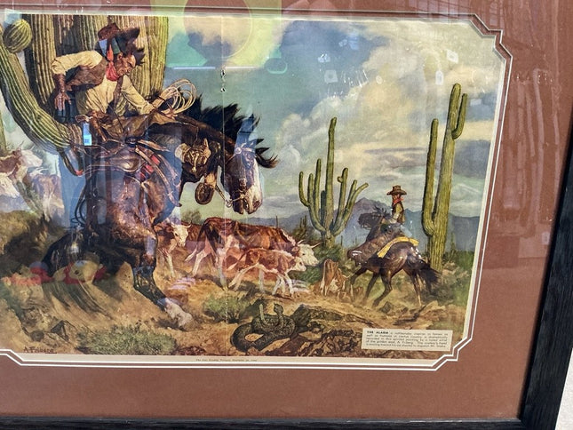 Picture Framed "The Alarm" 