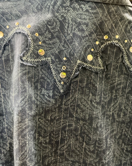 Western Shirt Ariat Medium Blue Pattern
