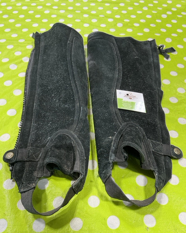 Half Chaps Ariat Black Suede Medium