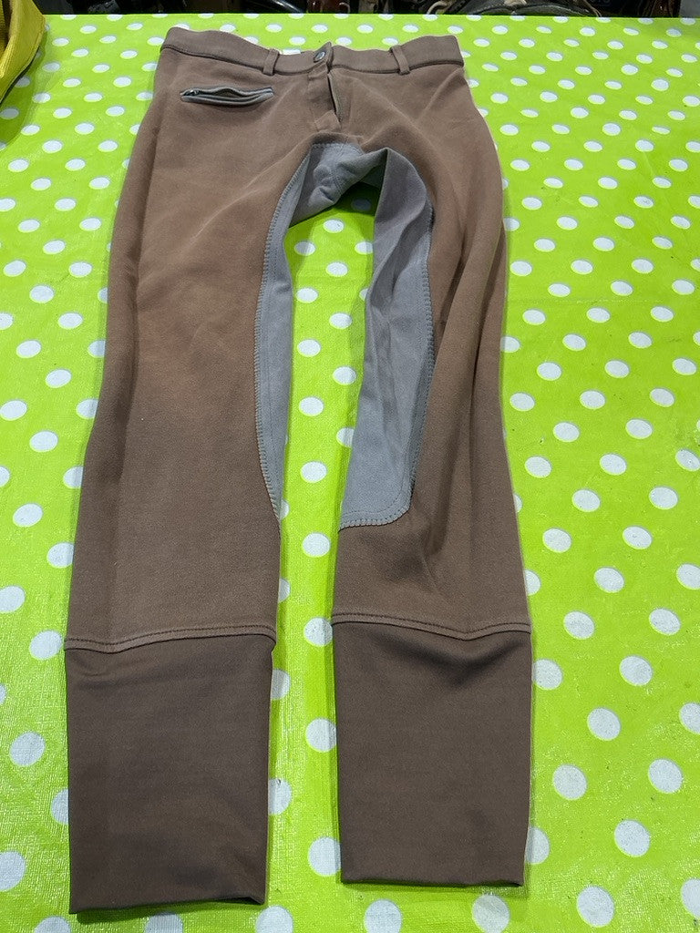 English Breeches 28R Brown
