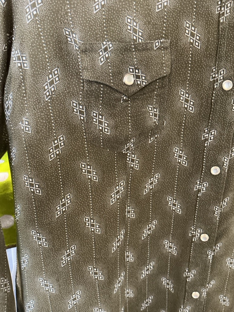 Western Shirt Wrangler Medium Green