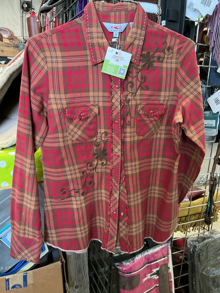 Western Shirt Roper Medium Red / Brown