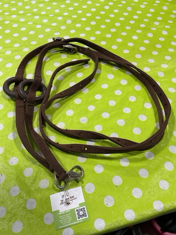 Side Reins – Brown Nylon | Used, Acceptable