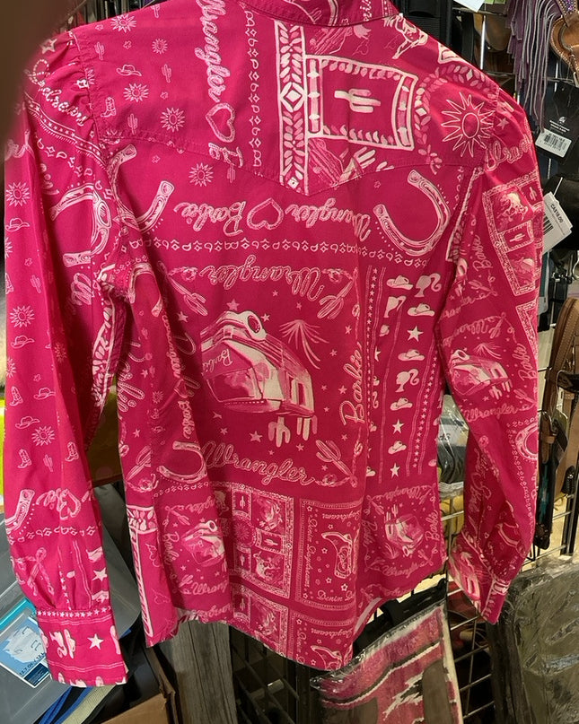 Western Shirt Wrangler Barbie Medium Pink