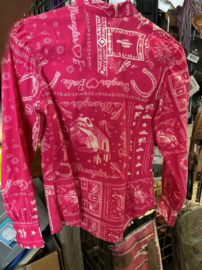Western Shirt Wrangler Barbie Medium Pink
