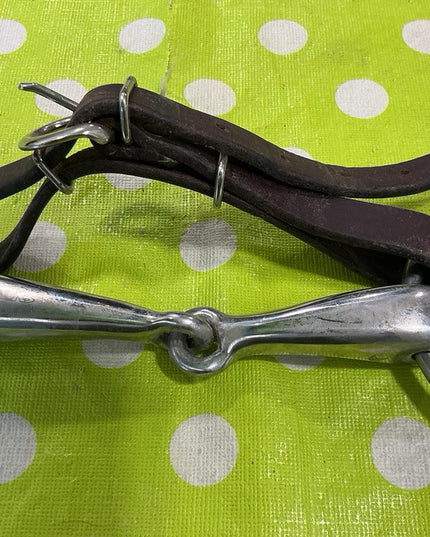 Bit O ring Snaffle wStrap 5.25"