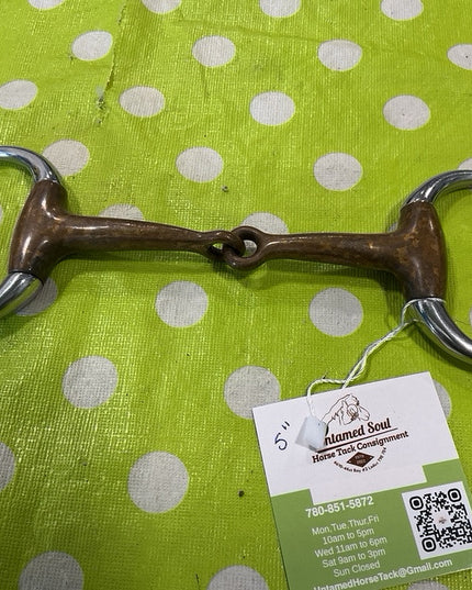 Bit EggButt Snaffle 5" Copper 