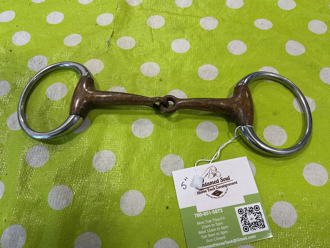Bit EggButt Snaffle 5" Copper 