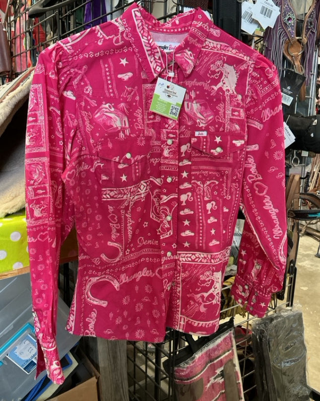 Western Shirt Wrangler Barbie Medium Pink