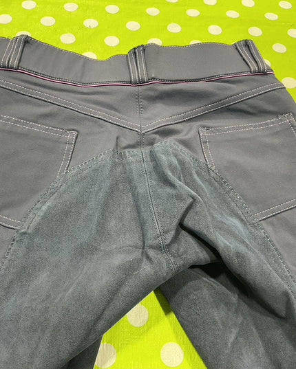 English Breeches 28R Grey