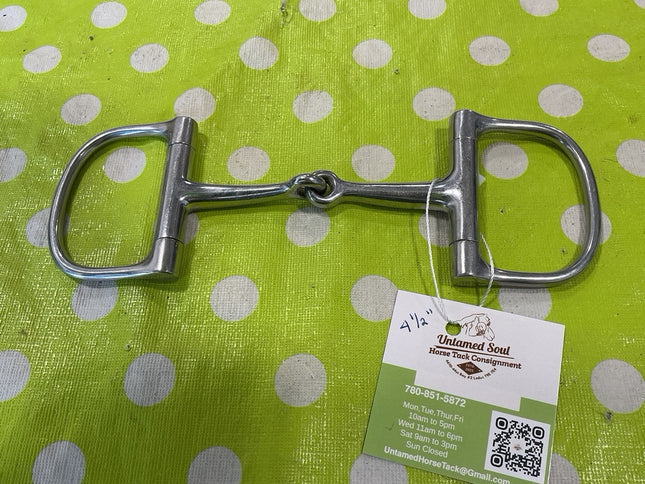 Bit D Ring Snaffle 4.5"