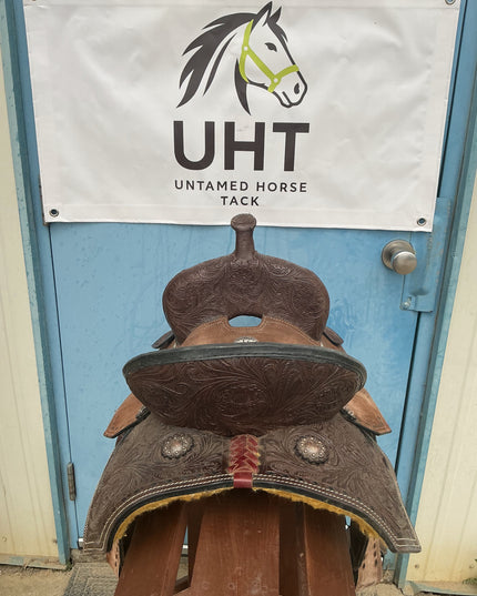 Western Barrel Saddle Double T S13" G7.5"