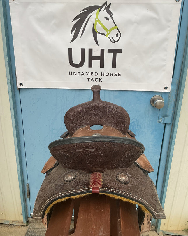 Western Barrel Saddle Double T S13" G7.5"