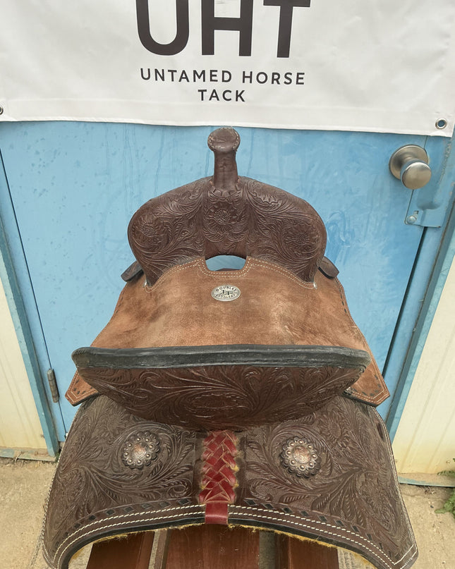 Western Barrel Saddle Double T S13" G7.5"