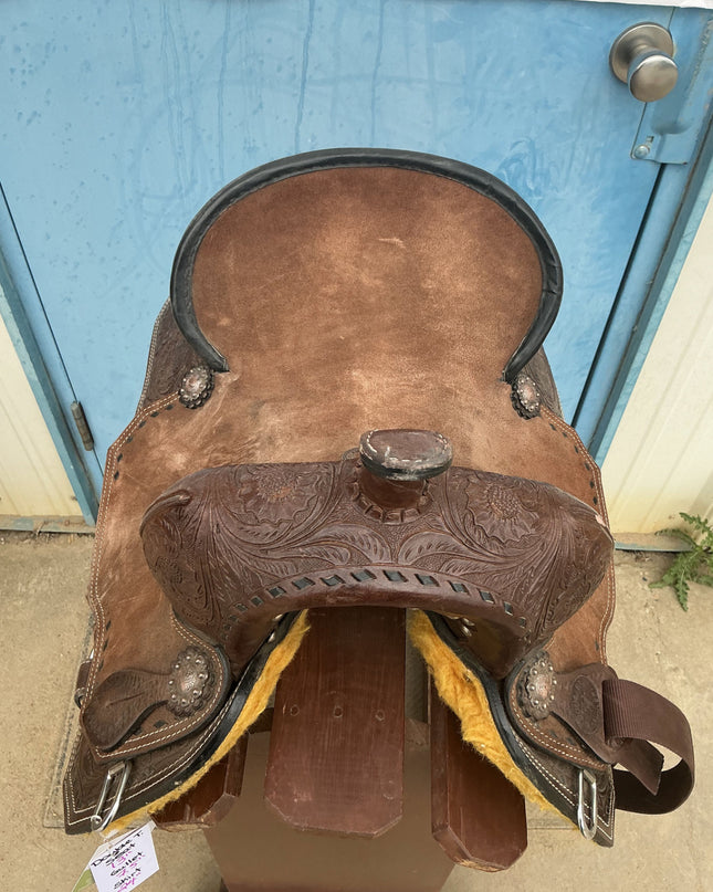 Western Barrel Saddle Double T S13" G7.5"