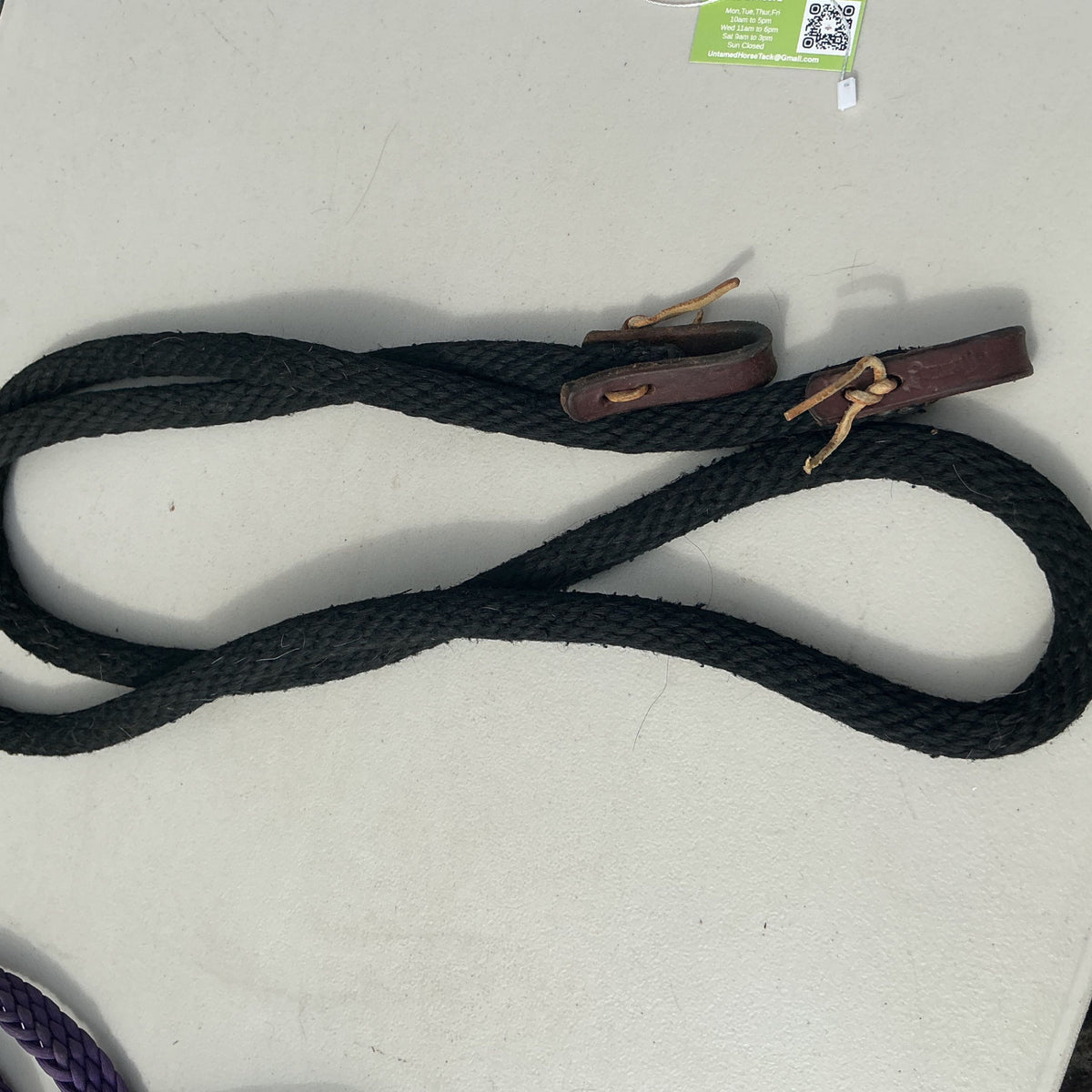 Rope Reins Black 