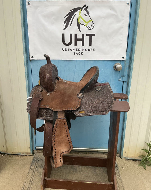 Western Barrel Saddle Double T S13" G7.5"