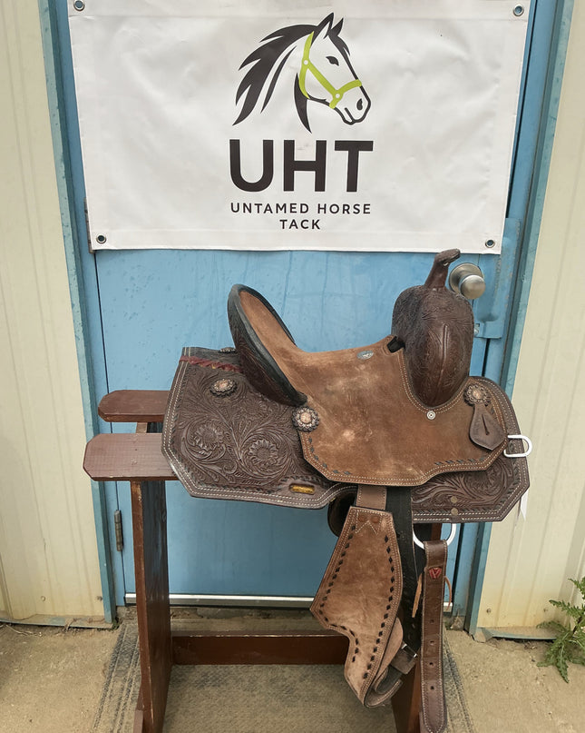 Western Barrel Saddle Double T S13" G7.5"