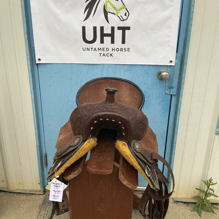 Western Barrel Saddle Double T S13" G7.5"