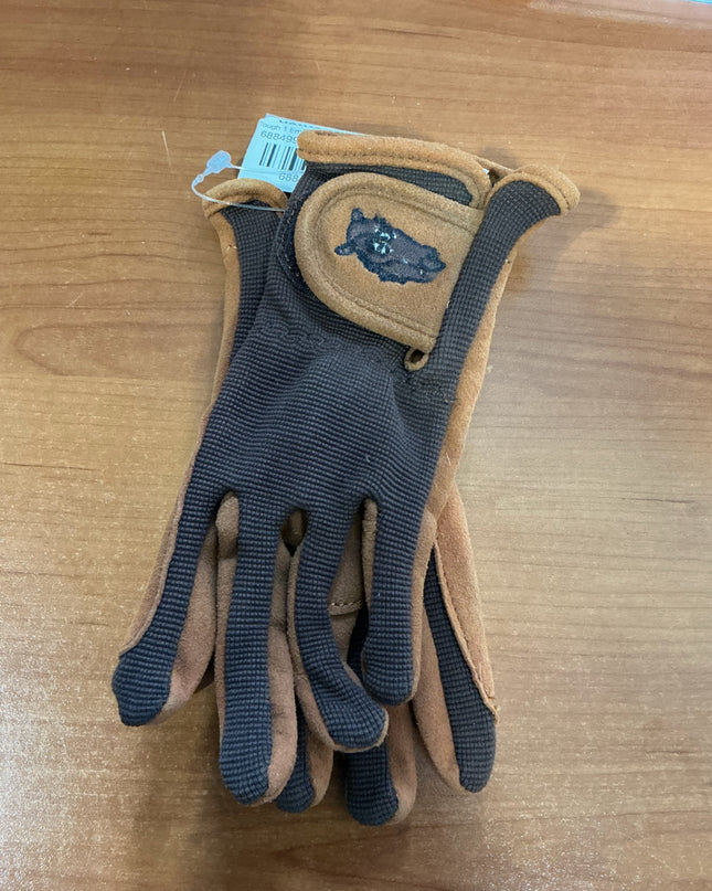 English Riding Gloves kids small Brown