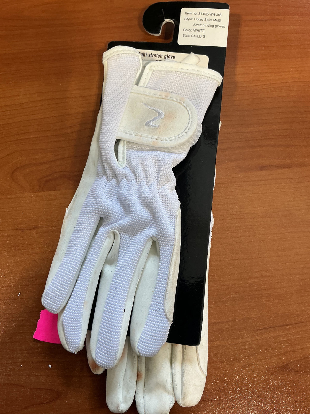 English riding gloves Child small White
