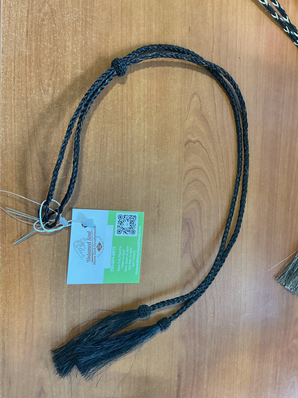 Hat Band – Handmade Horse Hair String, Black | New
