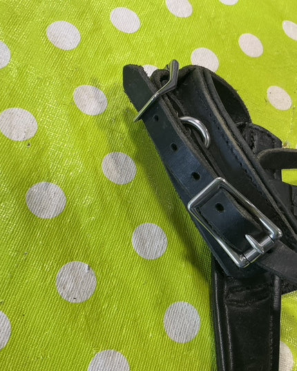 Lunge Cavesson Black Leather 