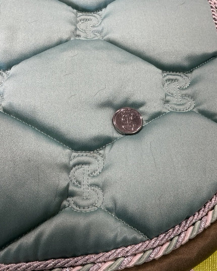 English Saddle Pad Full & Bonnet Green 