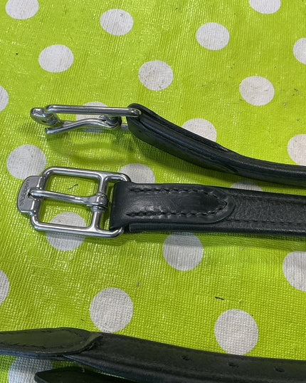 English Stirrup Leathers Black 