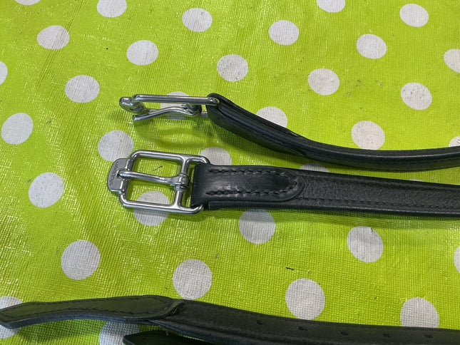 English Stirrup Leathers Black 