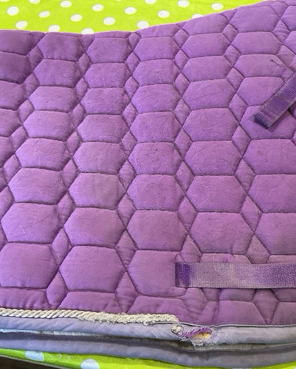 English Saddle Pad Purple Wear 