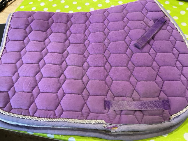 English Saddle Pad Purple Wear 