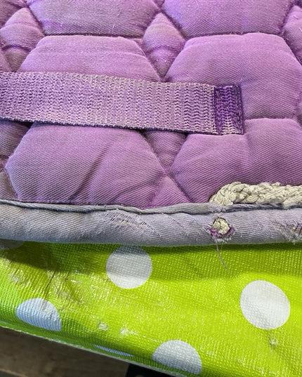English Saddle Pad Purple Wear 