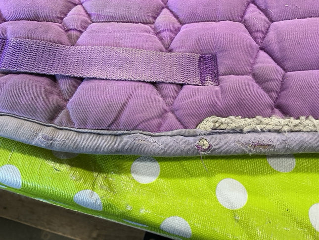 English Saddle Pad Purple Wear 