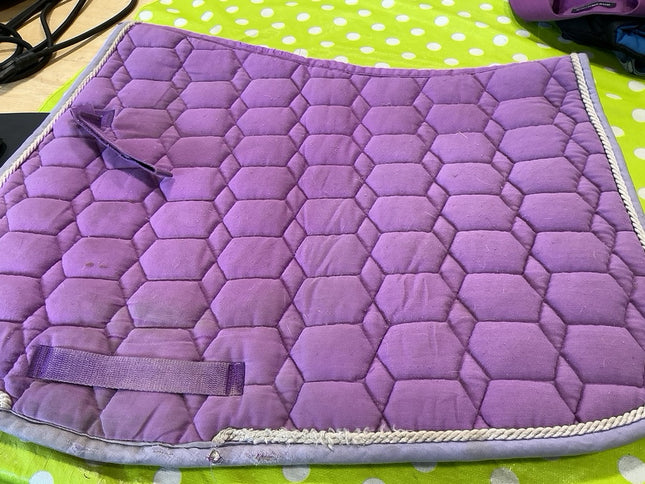 English Saddle Pad Purple Wear 