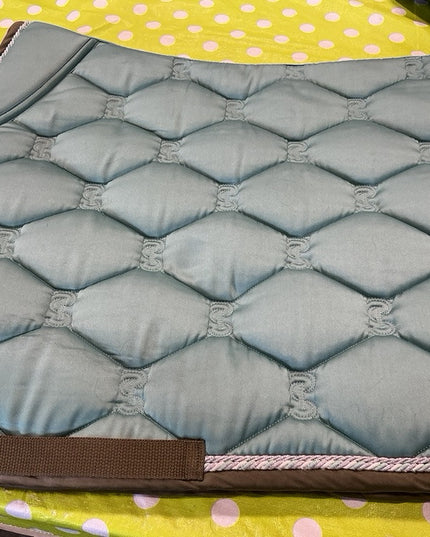 English Saddle Pad Full & Bonnet Green 