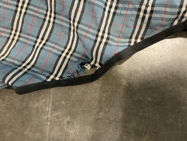 Stable Sheet 84" Blue Plaid 