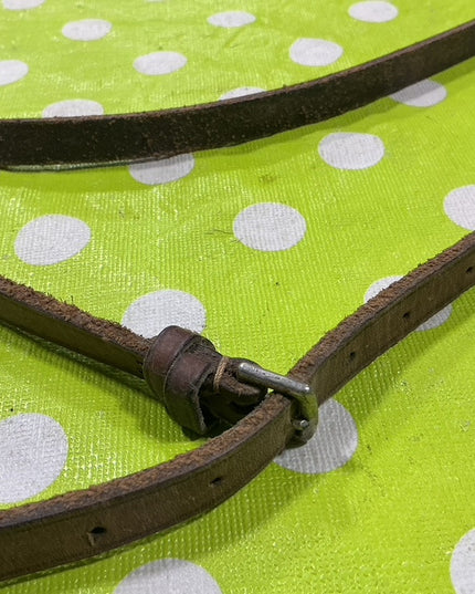 English Nose Band Brown leather