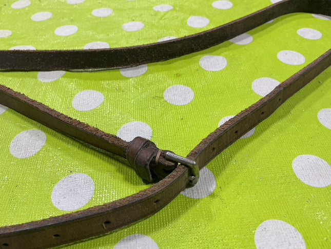 English Nose Band Brown leather
