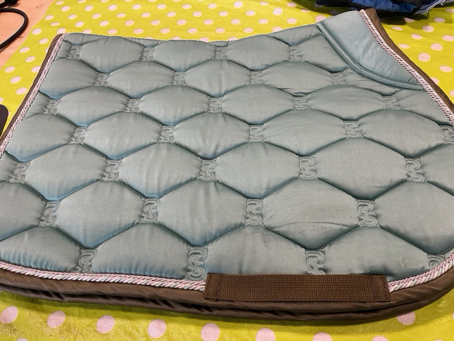 English Saddle Pad Full & Bonnet Green 