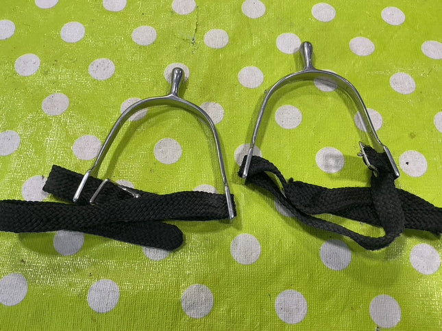 English Spurs with Straps 