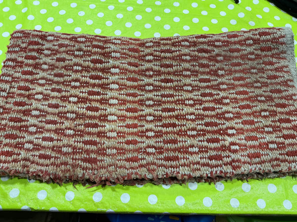 Western Saddle Blanket – Red/Brown, 30" x 30" | Used, Acceptable