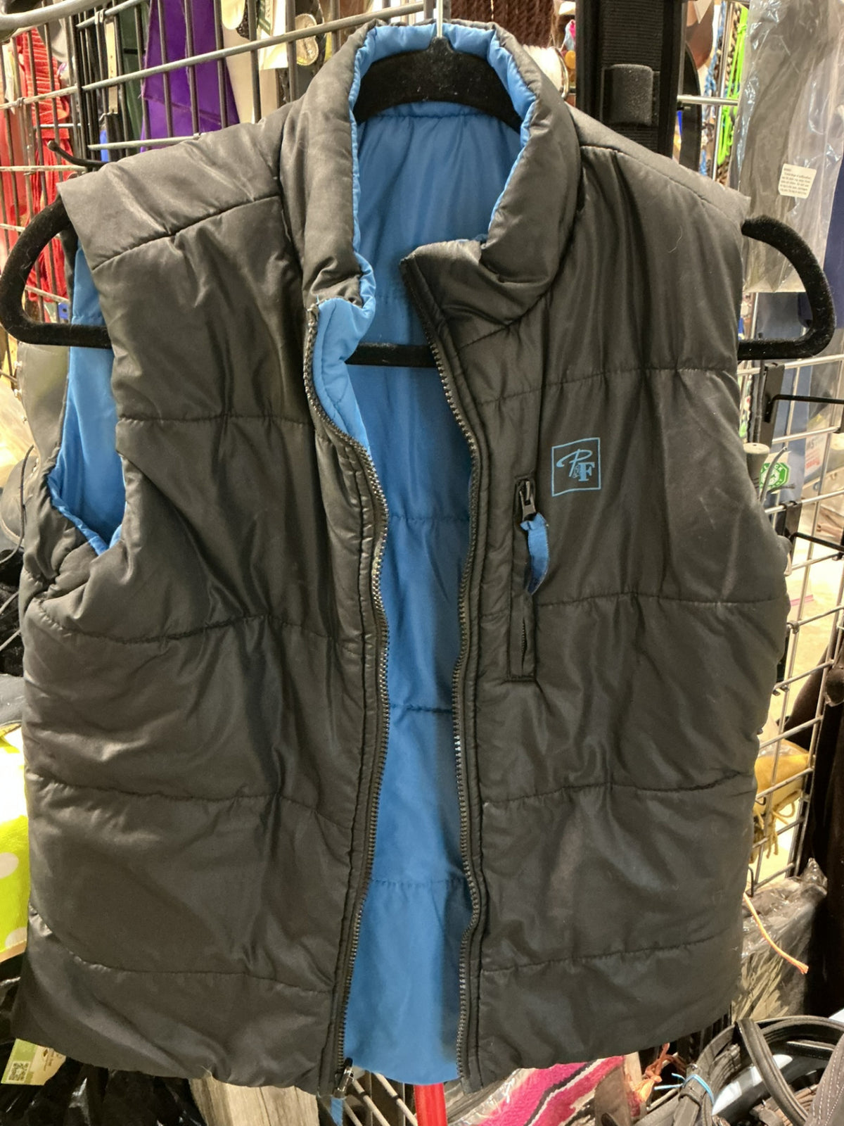 Vest Pilote & Fillies Reversible Black/Teal Size Small