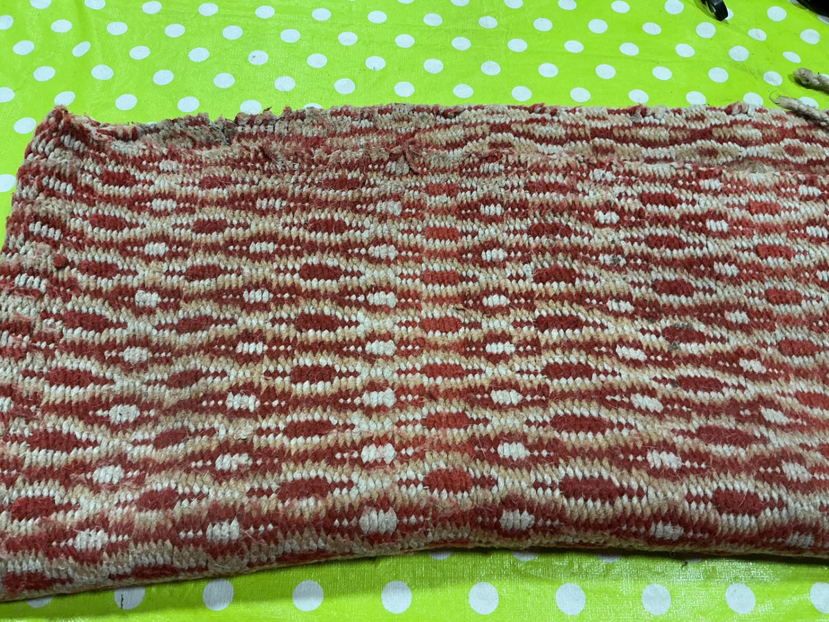 Western Saddle Blanket Red/Brown 30X30