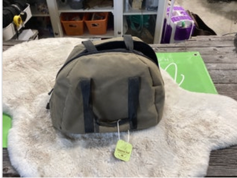 Helmet and Ariat Bag 6 7/8
