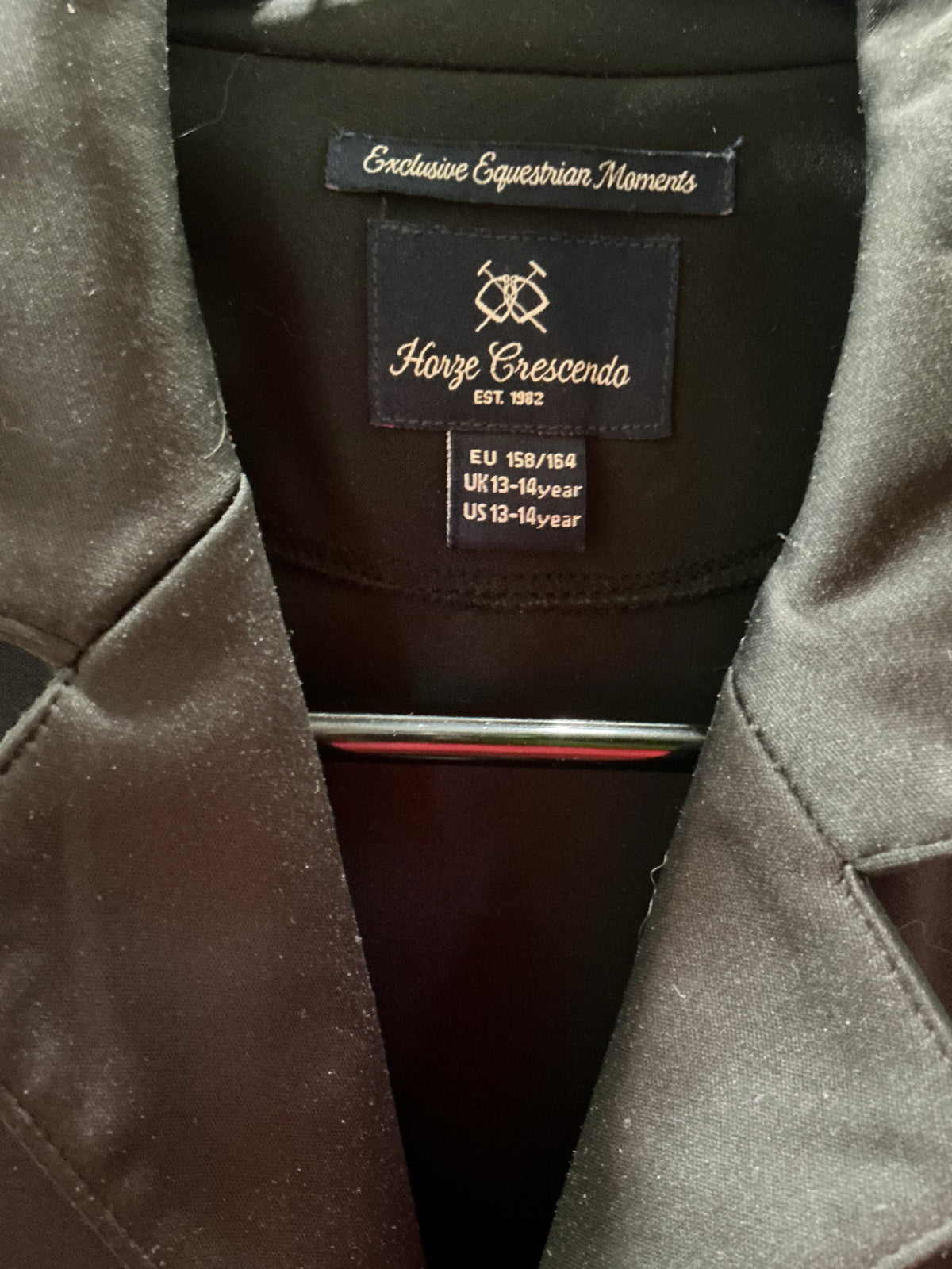 English Show Coat 13/14 Black