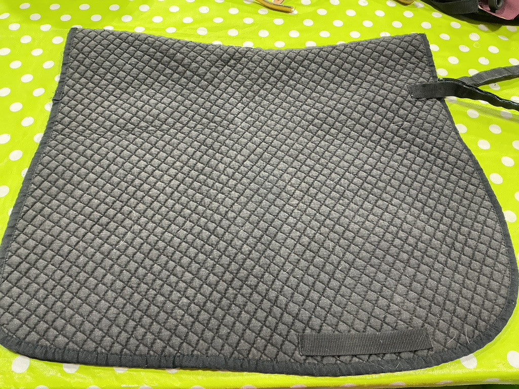 English Saddle Pad Black Dressage