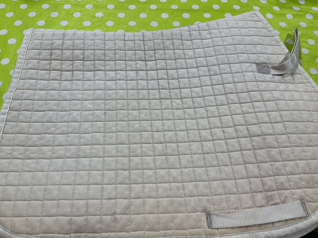 English Saddle Pad Back On Track White