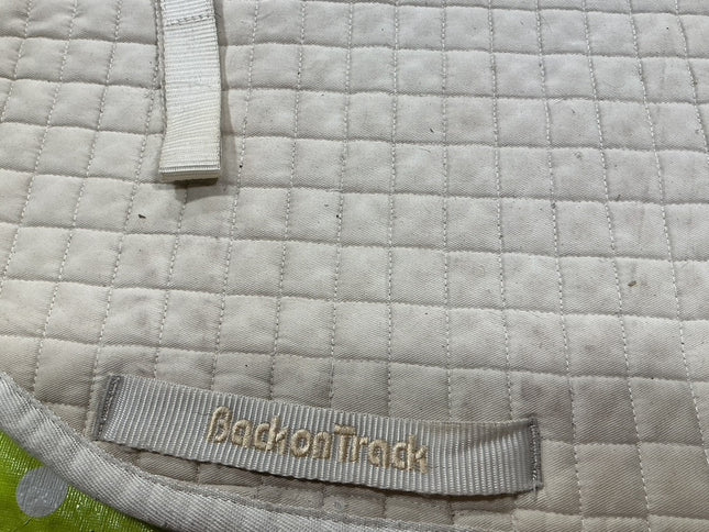 English Saddle Pad Back On Track White